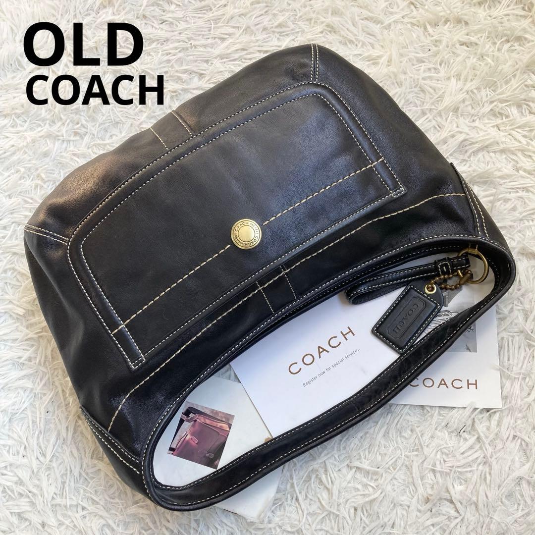 極美品 coach archive vintage old half moon