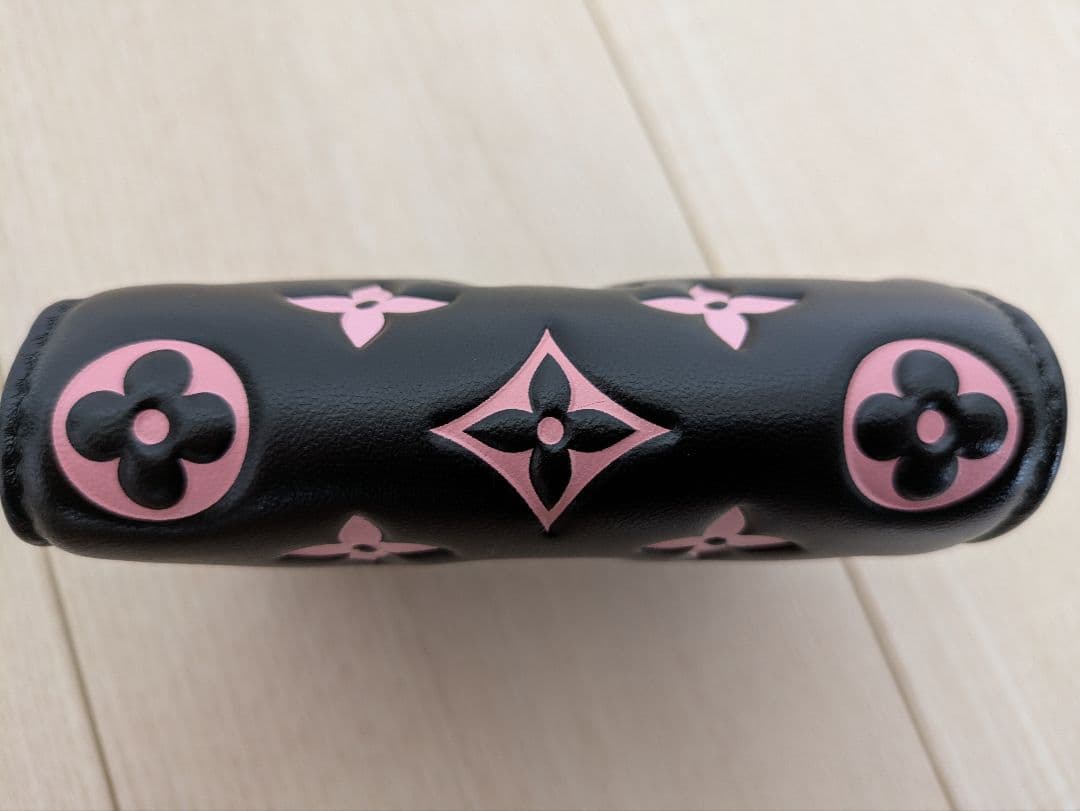 ルイ・ヴィトン財布 ポルトフォイユ・ルーM12378 ブラック ピンクレディース