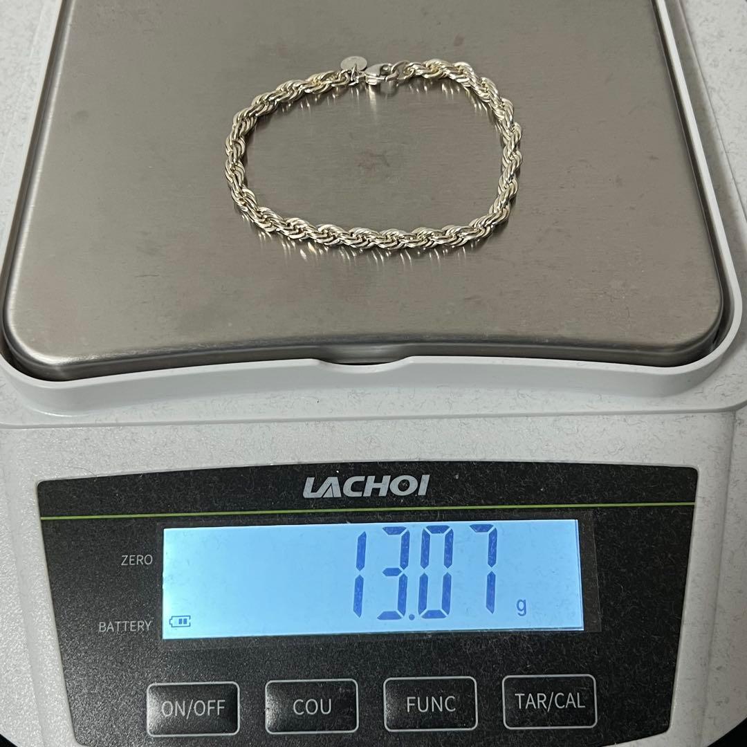 ティファニー TIFFANY ツイストロープ チェーンブレスレット SV925