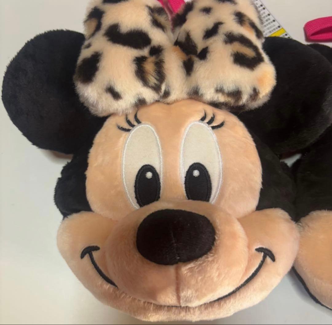 【2個セット】ヒョウ柄　ピンク紐　ミニーちゃん　ショルダーバッグ　新品　タグ付き