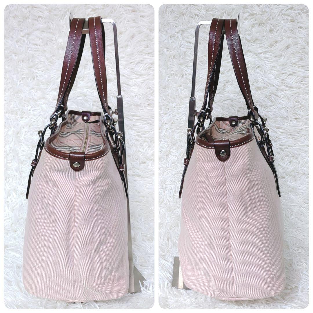 希少✨️BURBERRY　ノバチェックハンドバッグ トートバッグ 　ピンク