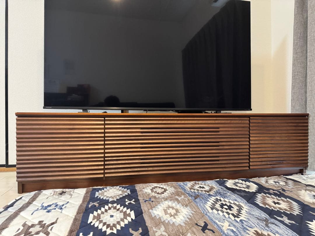 美品 岡家具工業 大川 ウォールナット材テレビボード180サイズ IDC大塚購入