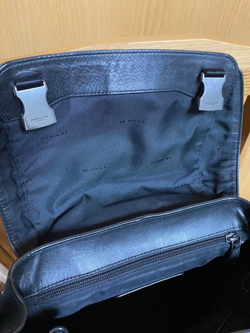 ポ*⭐様 COACH レザー ビジネスバッグ リュック ブラック