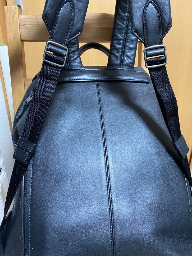 ポ*⭐様 COACH レザー ビジネスバッグ リュック ブラック