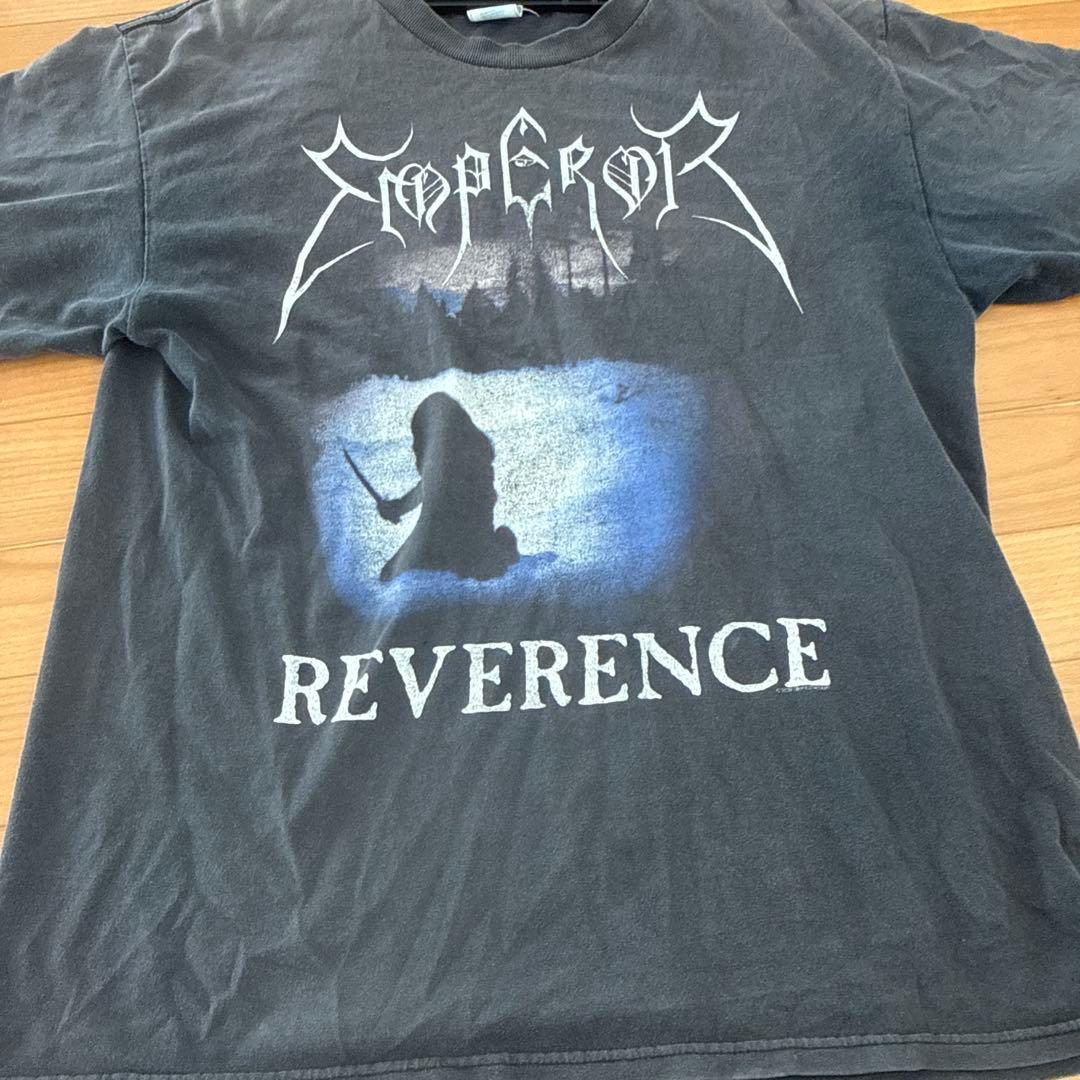 Emperor Tシャツ REVERENCE ダークグレー ビンテージ