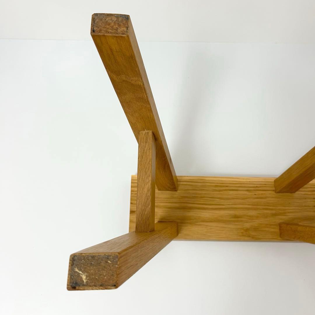 無印良品 MUJI ベンチ オーク材 小 廃盤品 スツール　②