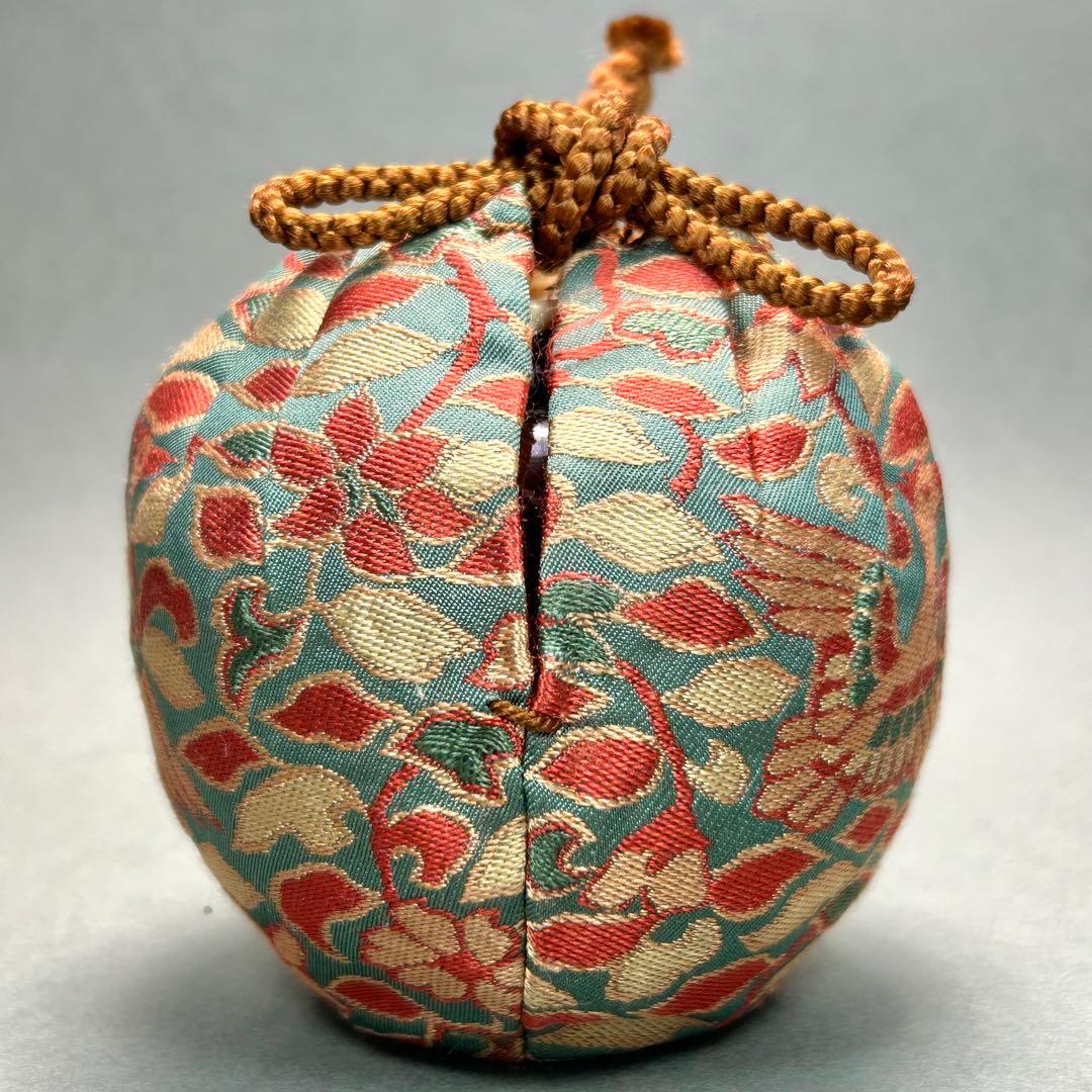 茶入　『亀井楽山　高取焼　文琳茶入』　替え仕覆　お茶道具　茶道　共箱　工芸品