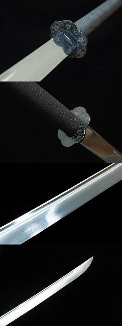 【黒逆苗刀】繍春刀 牛尾刀 苗刀 手鍛造打 鋼刀 冷兵器 古兵器 武具 刀装具
