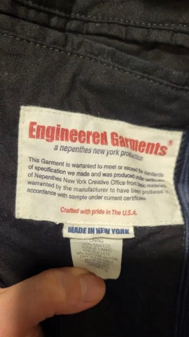 希少旧タグ✨00s エンジニアドガーメンツ コーデュロイ セットアップ 紺 S