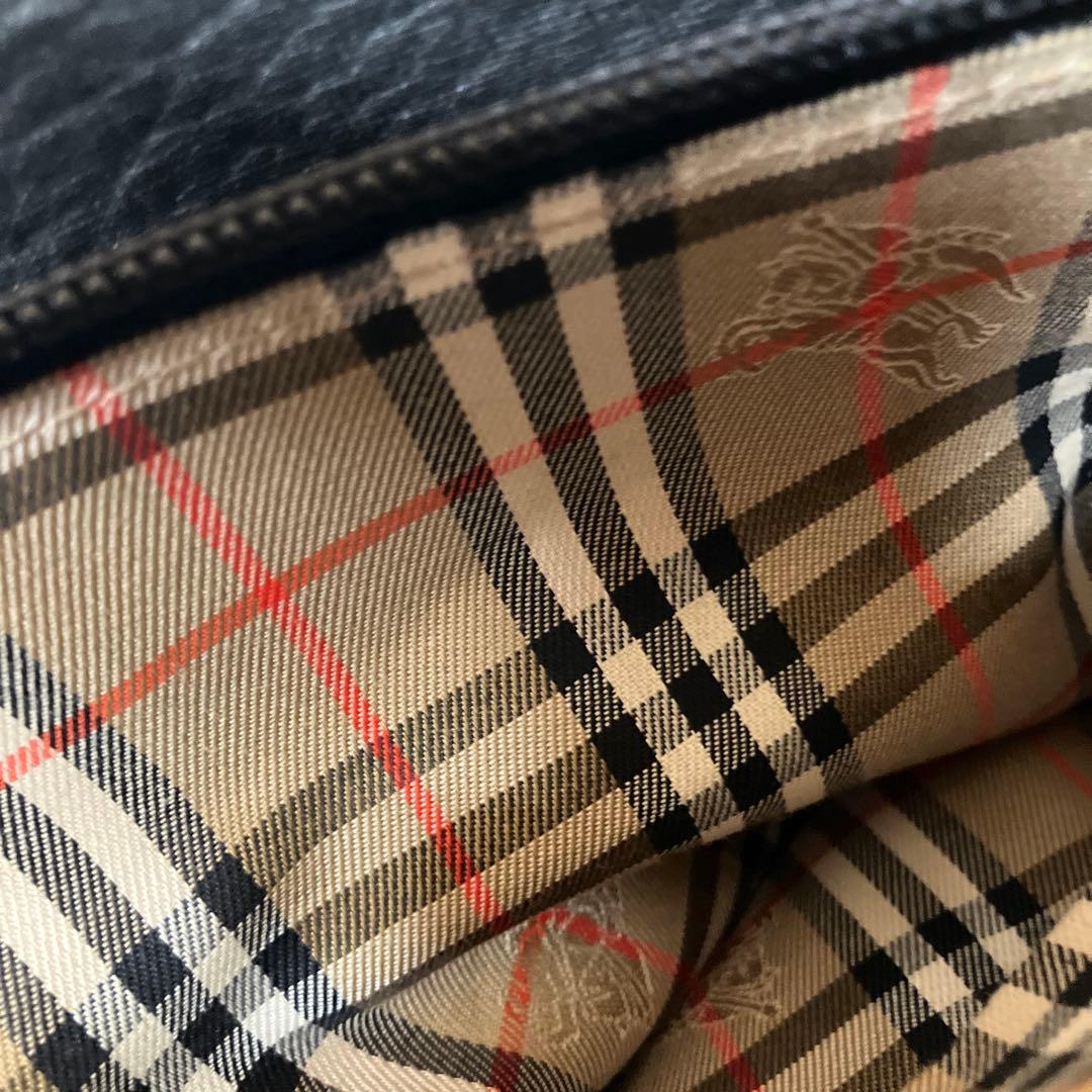 E22 Burberry バーバリー レザー トートバッグ ハンドバッグ
