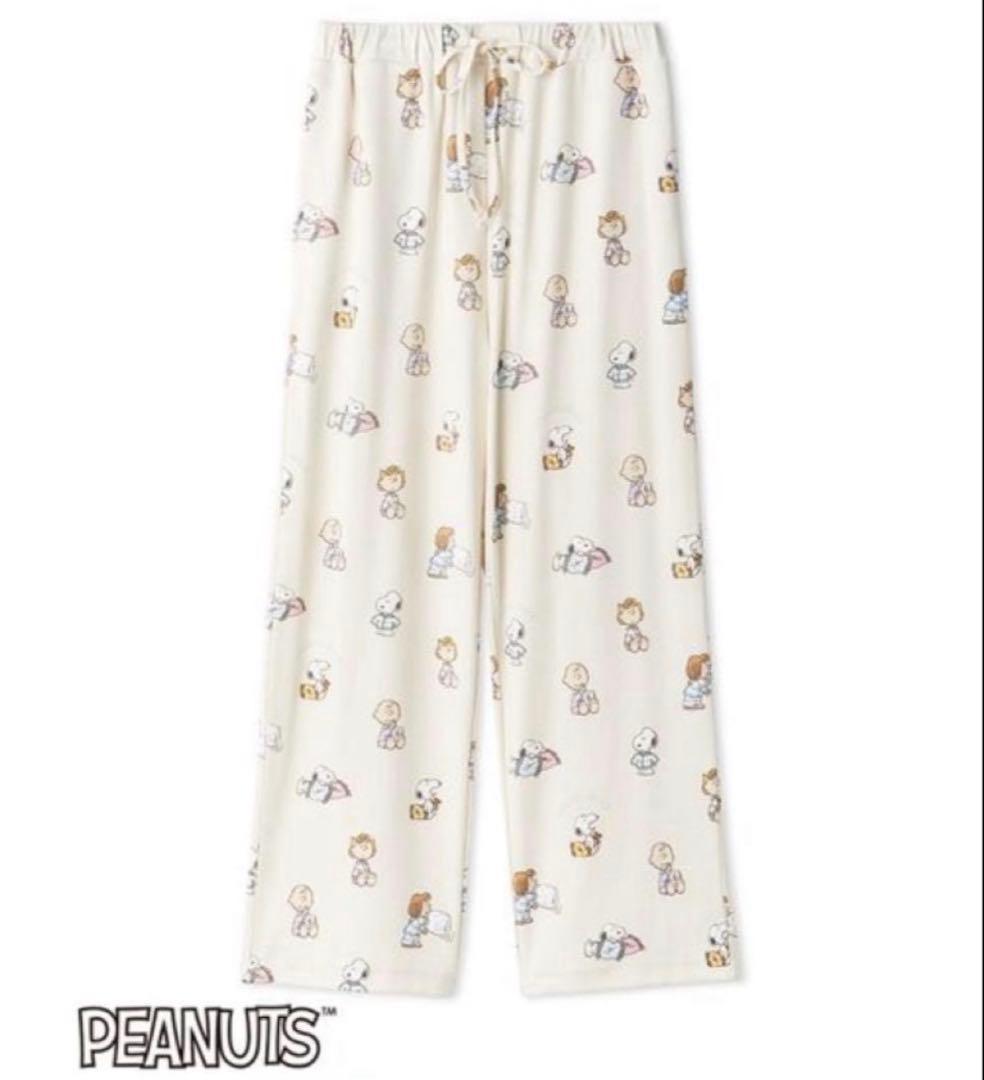 【最終お値下げ】ジェラートピケ　スヌーピー　総柄パンツ