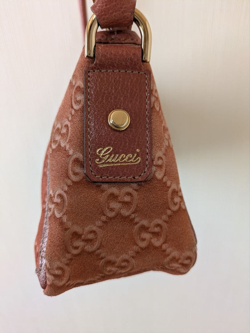 GUCCI シマ　アビー　モノグラム ショルダーバッグ ピンク