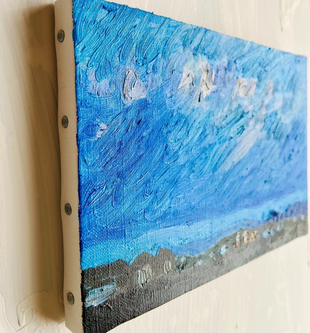 16×23㎝「夜明け前」油彩・原画・サムホールサイズ