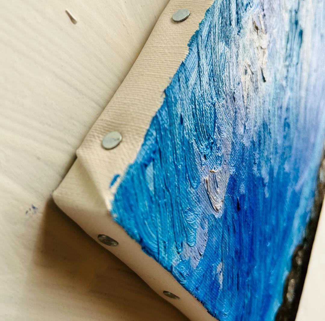 16×23㎝「夜明け前」油彩・原画・サムホールサイズ