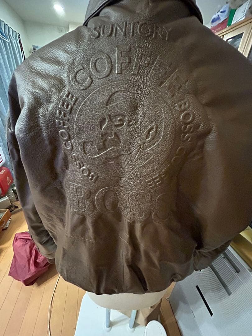 BOSS COFFEE レザージャケット Lサイズ　A2フライトジャケットタイプ