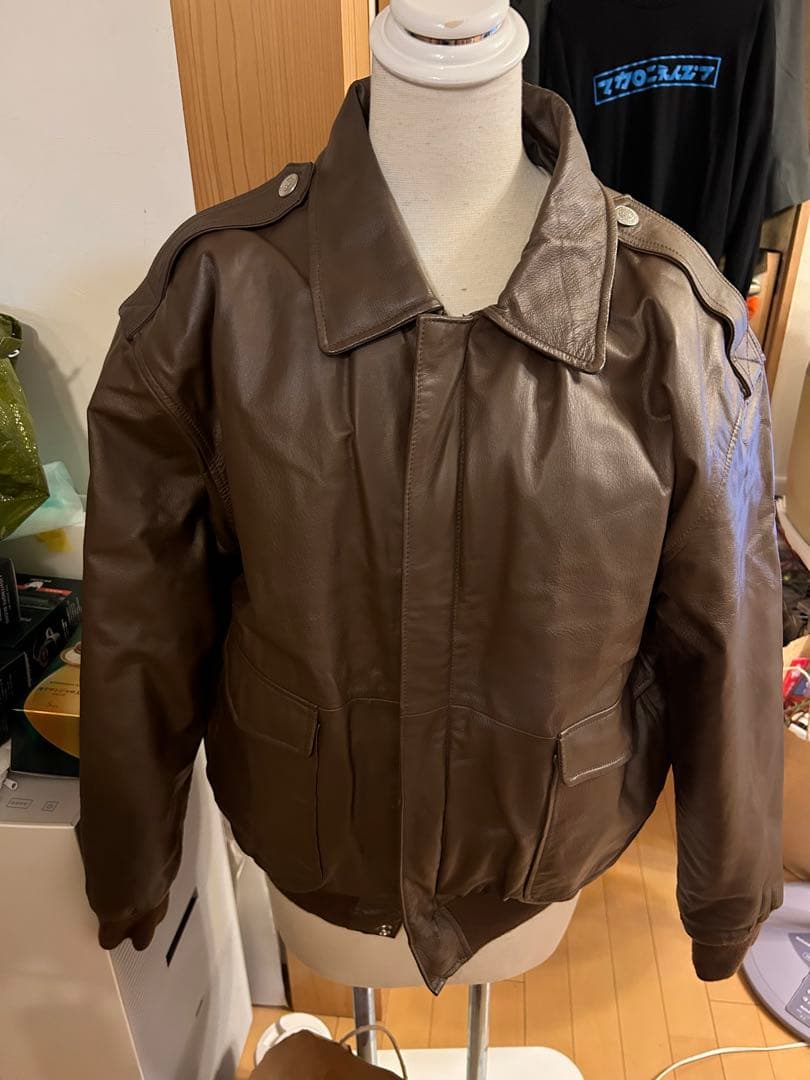 BOSS COFFEE レザージャケット Lサイズ　A2フライトジャケットタイプ