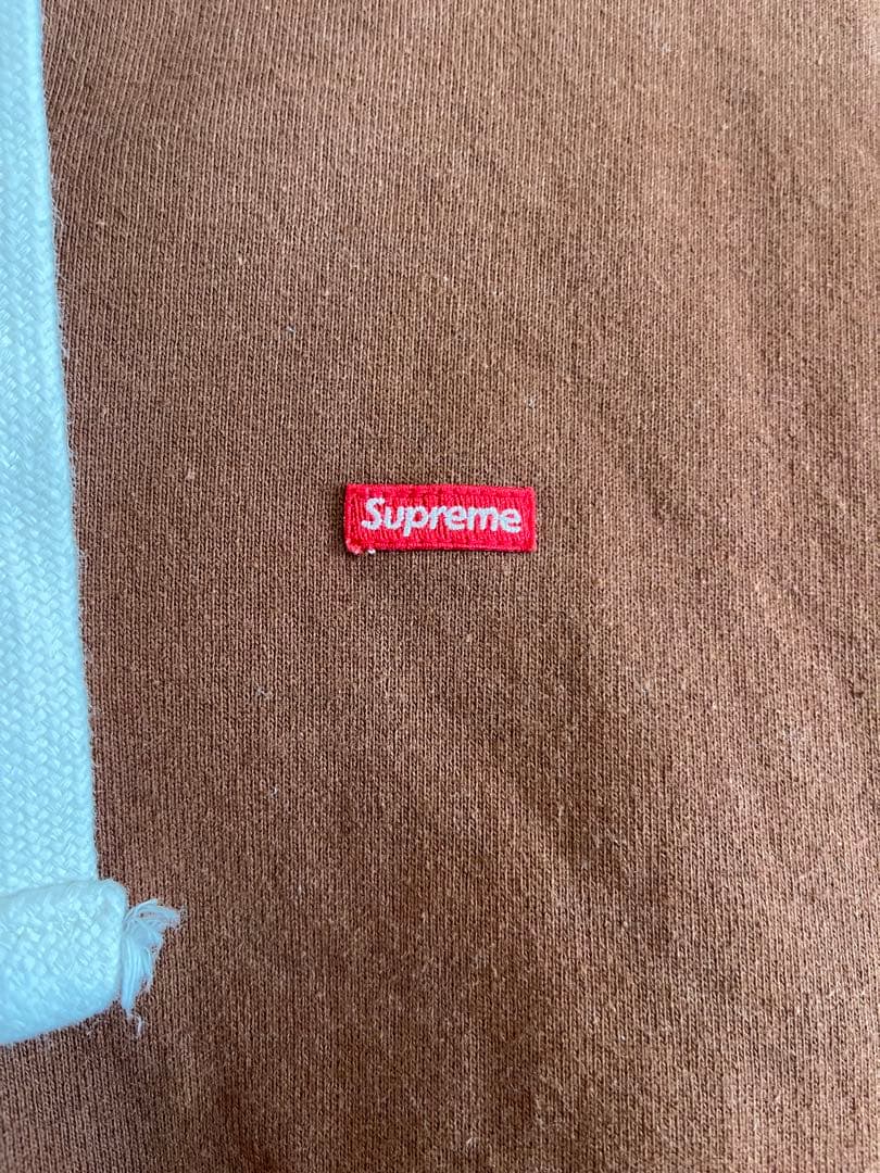 Supreme ブラウン ジップアップフーディ　XLサイズ