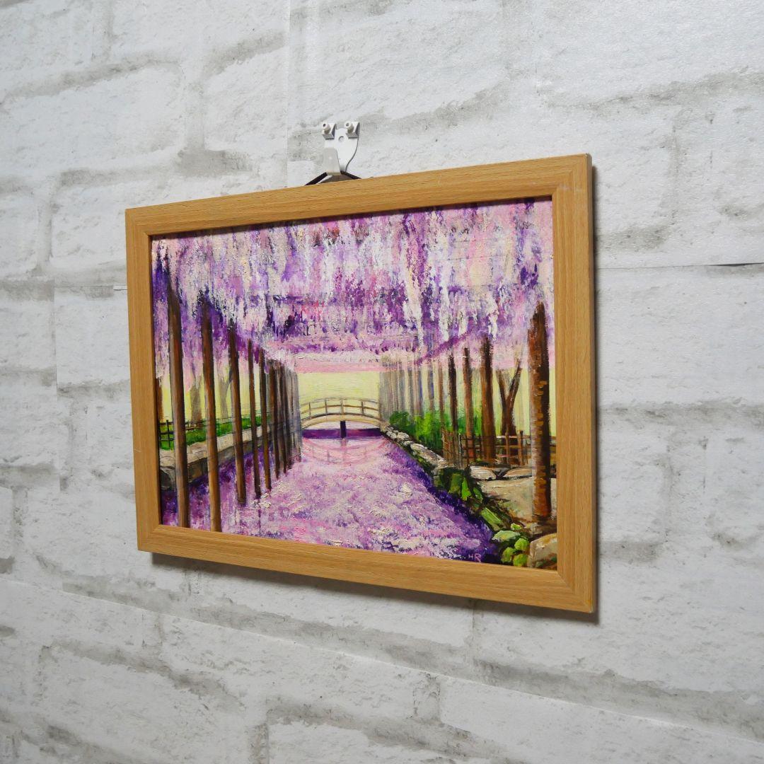 油絵 絵画 【藤祭り】