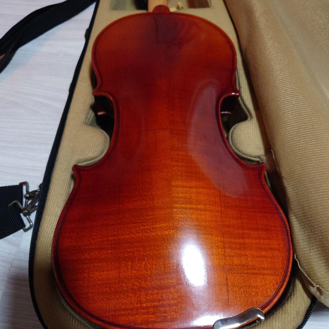 高級 バイオリン 鈴木 No.230 4/4 証明ラベル有、弓ケース付 定価6万