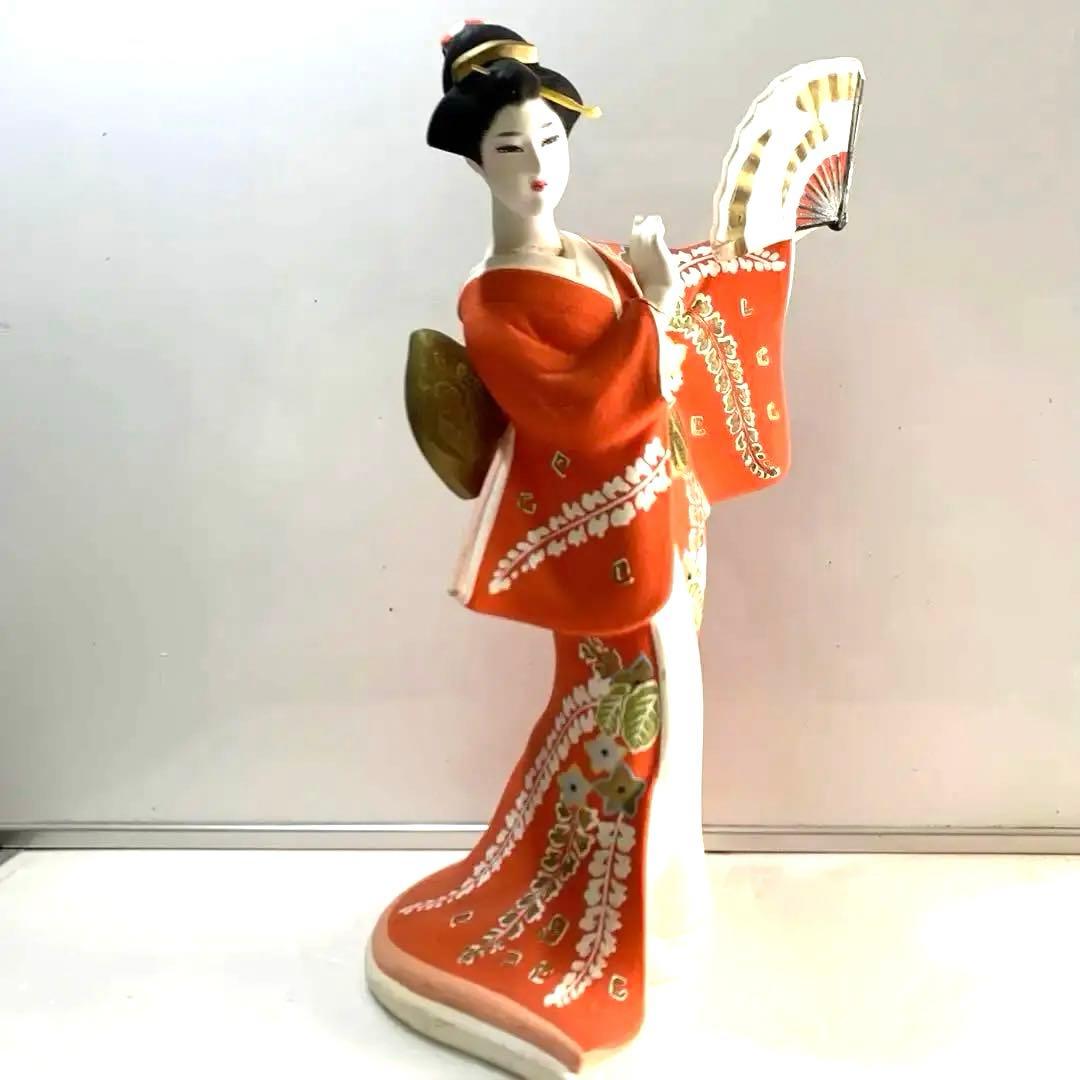 藤献上【博多人形】美人物　　　　　　（立姿）中古