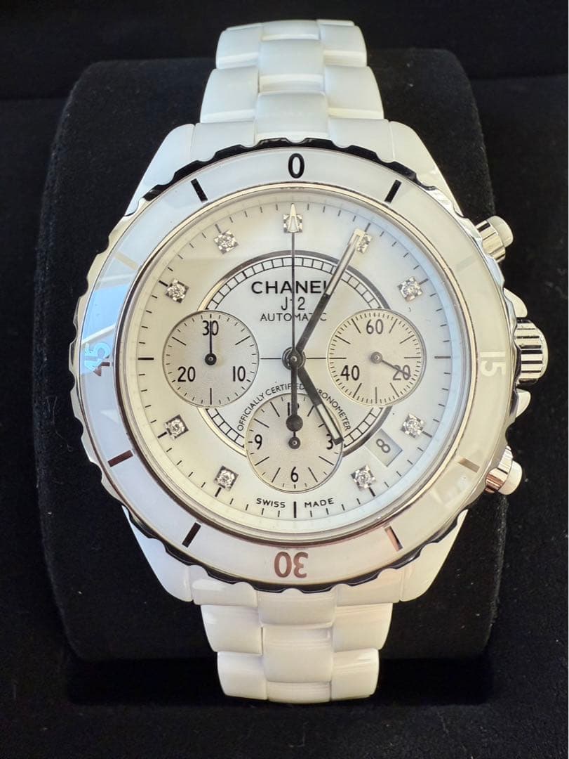 極美品　H2009 CHANEL J12 クロノグラフ　メンズ腕時計　自動巻