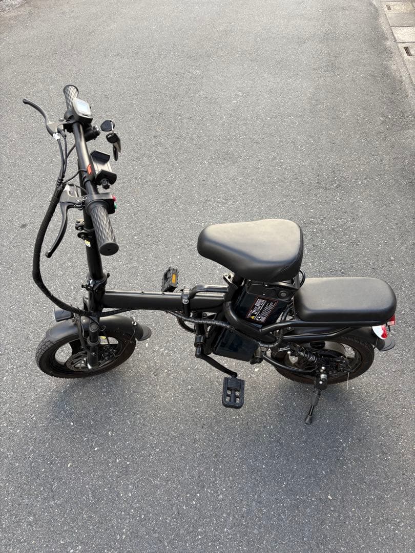 折りたたみ式電動アシスト自転車 ブラック