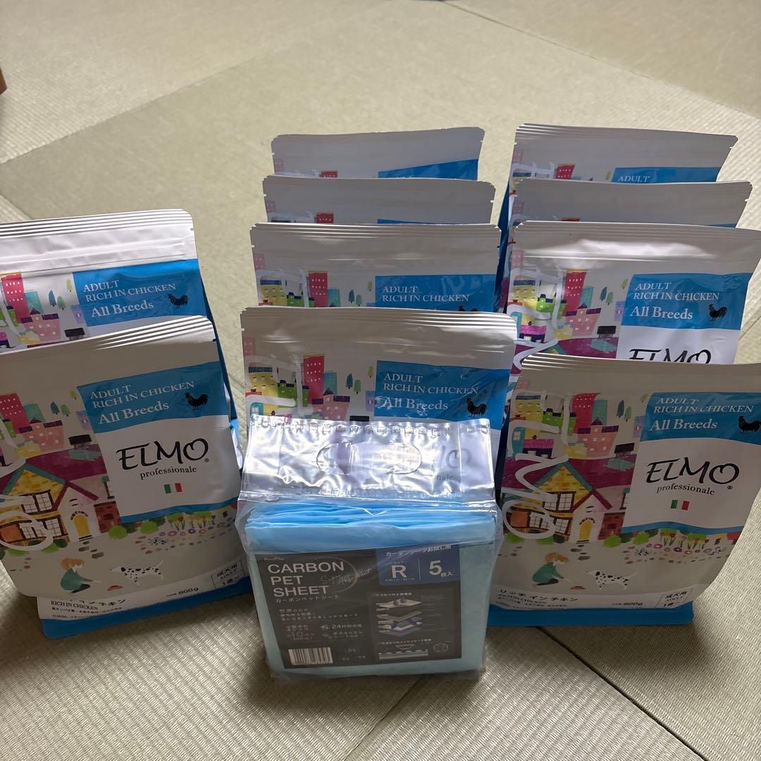 ELMO ドライフード 全犬種用 800g×10個