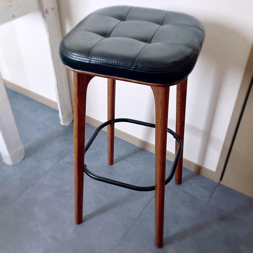 カウンターチェア　天然木　1脚