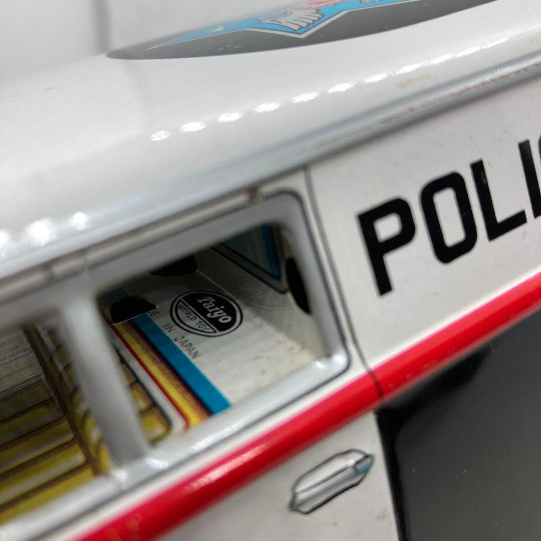 日本製 ワーゲン バス ポリス ブリキ自動車 レトロ VW POLICE