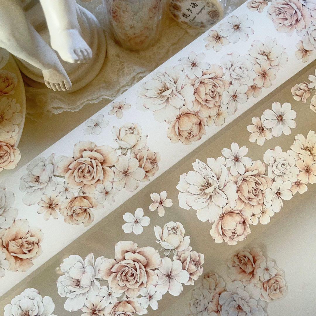 ⭐️SALE⭐️ 壹洱原创《花夕语》海外マスキングテープ　マステ 【2159】