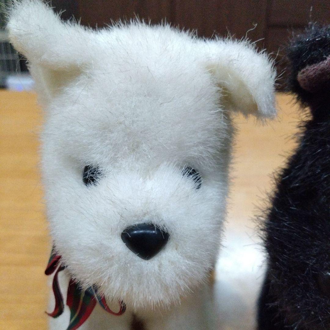 吉徳ぬいぐるみ　犬　テリア　子犬　ペア　レトロ