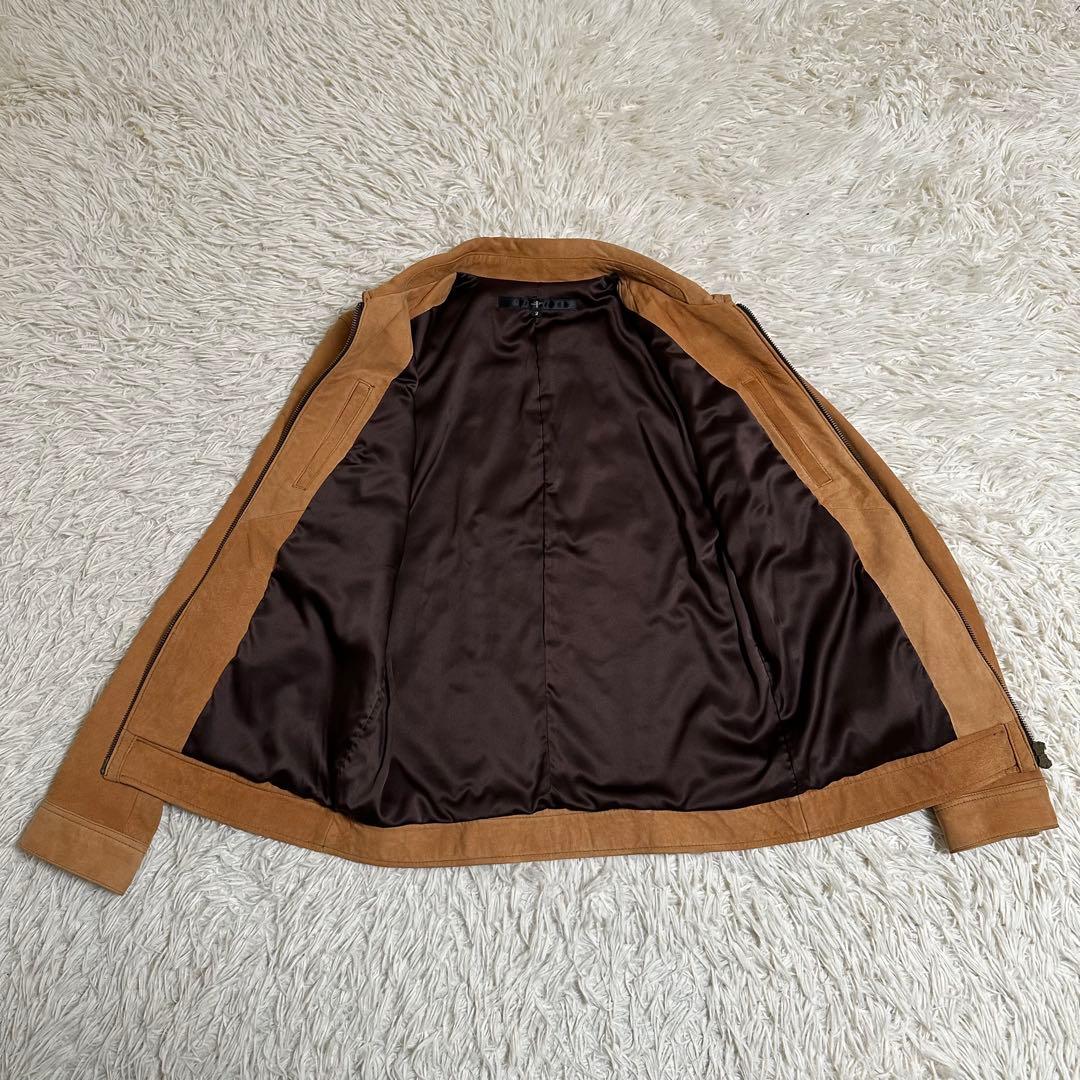 【NOID.】ノーアイディー ライダースジャケット シングル スエード レザー