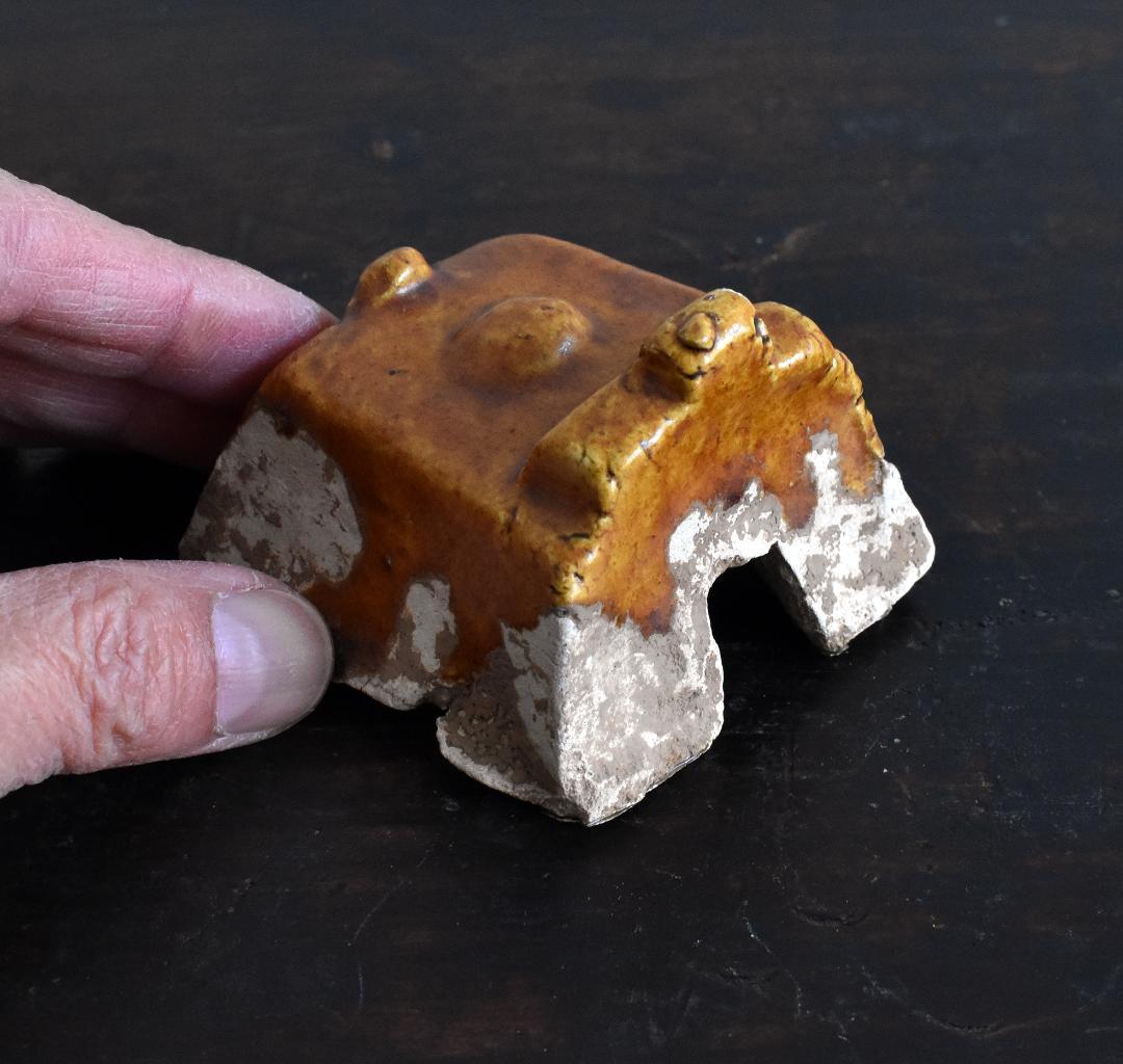 7～9世紀 唐時代 中国 唐三彩 ミニチュア 窯 /出土/古玩/漢/明/元/陶器