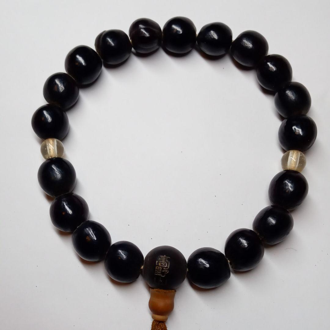 高野山　水晶　数珠　念珠　二連　パワーストーン　骨董　念力　サイキック