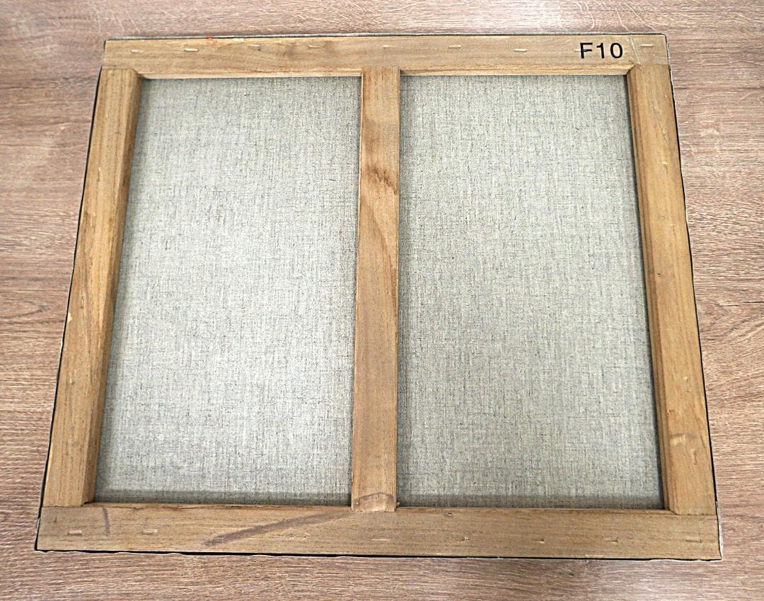 0006　絵画　宇宙　木製　額縁