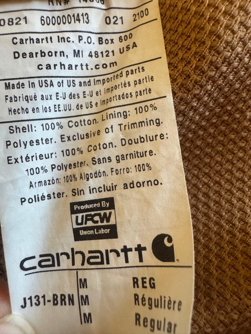 アクティブジャケット Carhartt USA製