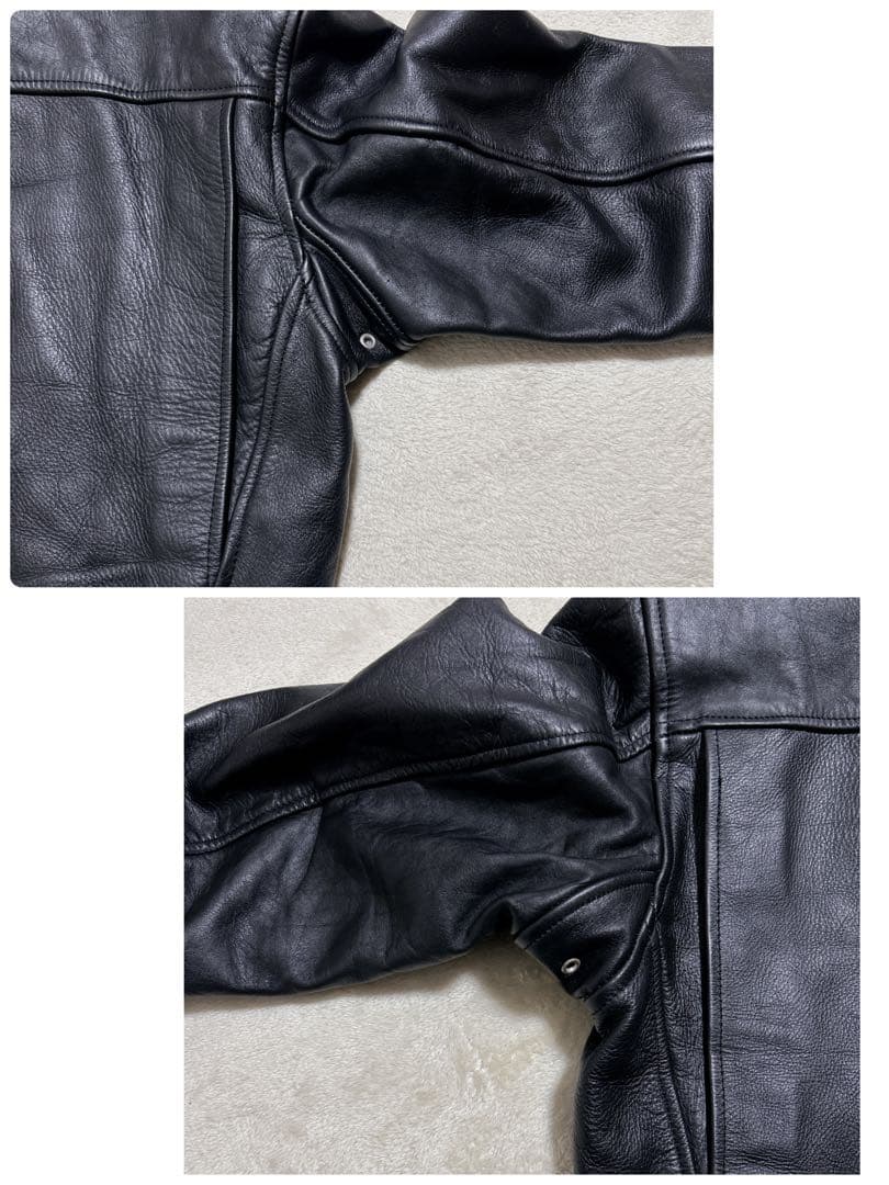 美品 70s〜90s TALONジップ シングル ライダース M カウハイド