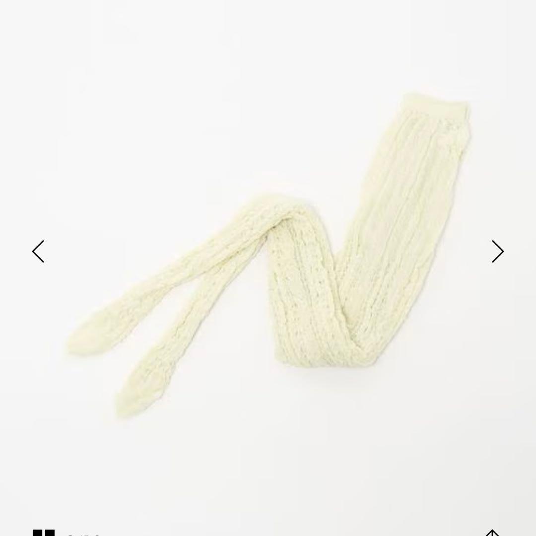 新品未使用【ROKU ロク】レースタイツ　オフホワイト　即完売品