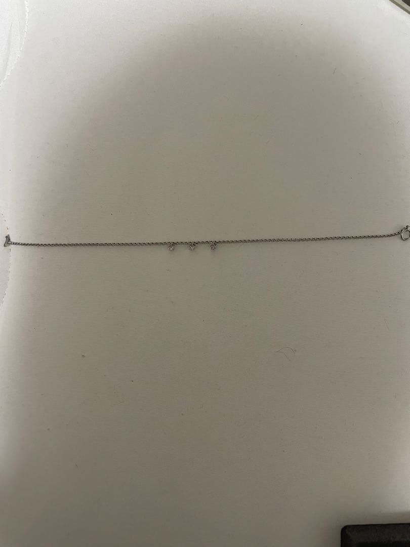 天然ダイヤモンドトリロジーチェーンアンクレットP850