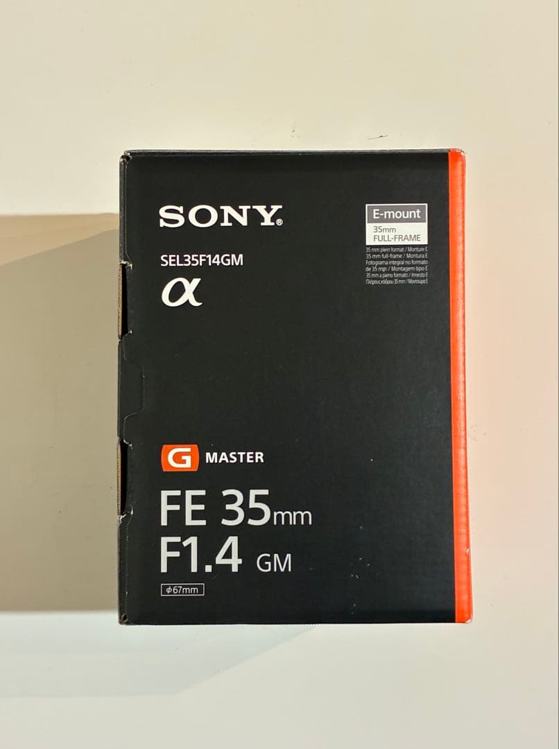 SONY FE 35mm F1.4 GM レンズ 美品 防湿庫保管品
