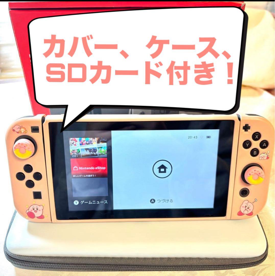 Nintendo Switch 本体 グレー 【カバー ケース SDカード付】