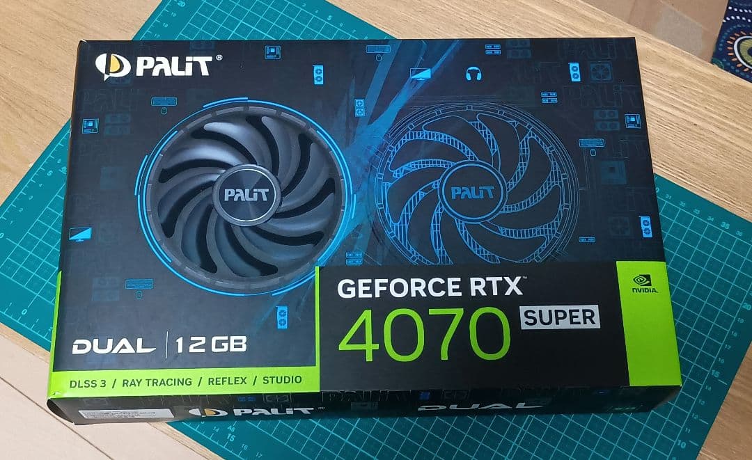 グラフィックボード・グラボ・ビデオカード Palit GeForce RTX4070 SUPER DUAL