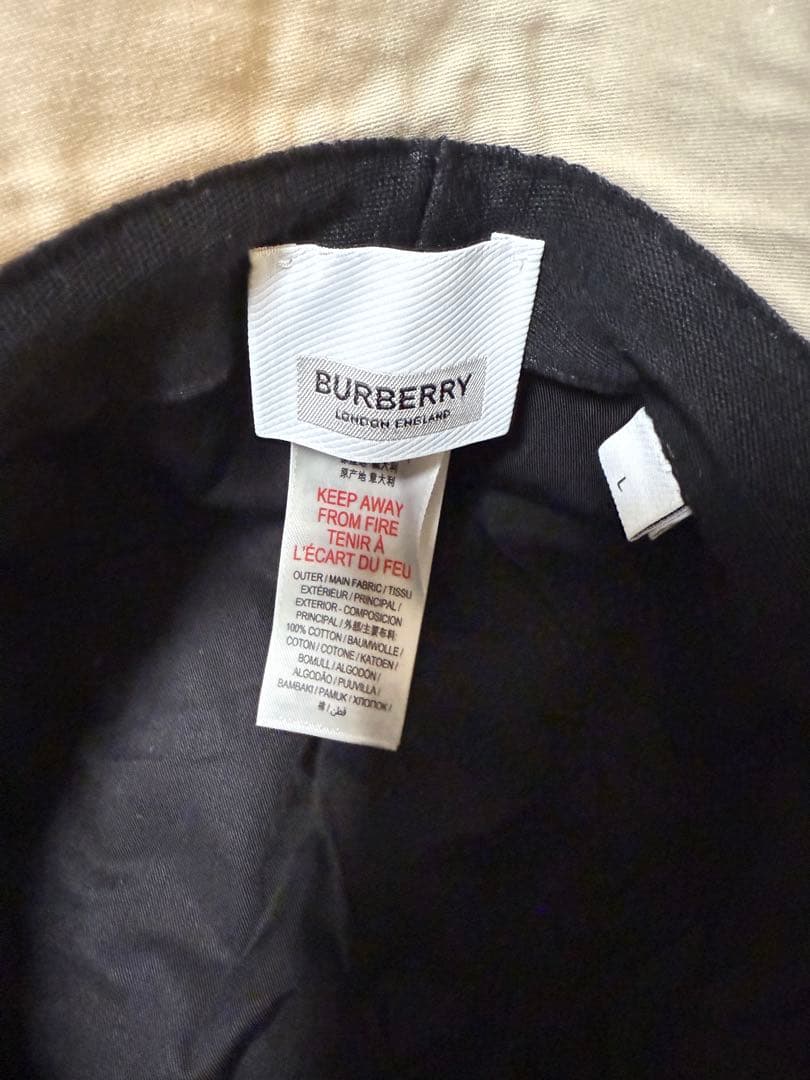 美品 バーバリー バケットハット Kids 54cm Lサイズ