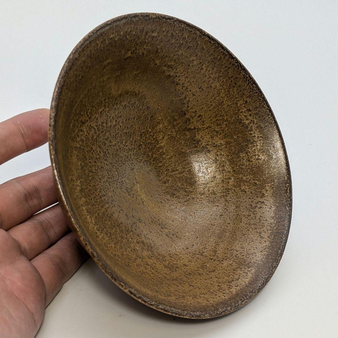 小倉円平 円平焼 金結晶茶盌 共箱共布栞 抹茶碗 抹茶茶碗 茶道具 小倉圓平