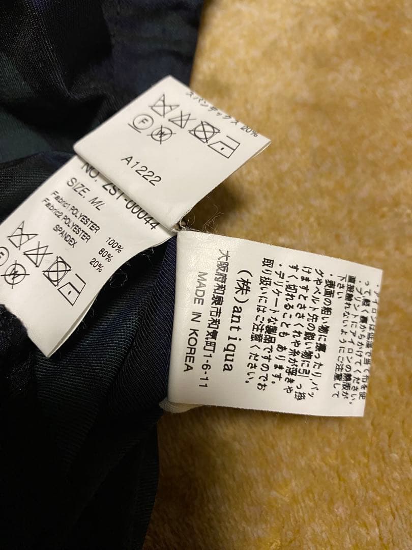 Seventy two CLUBHOUSE ブルゾン チェック柄　ゴルフウェア