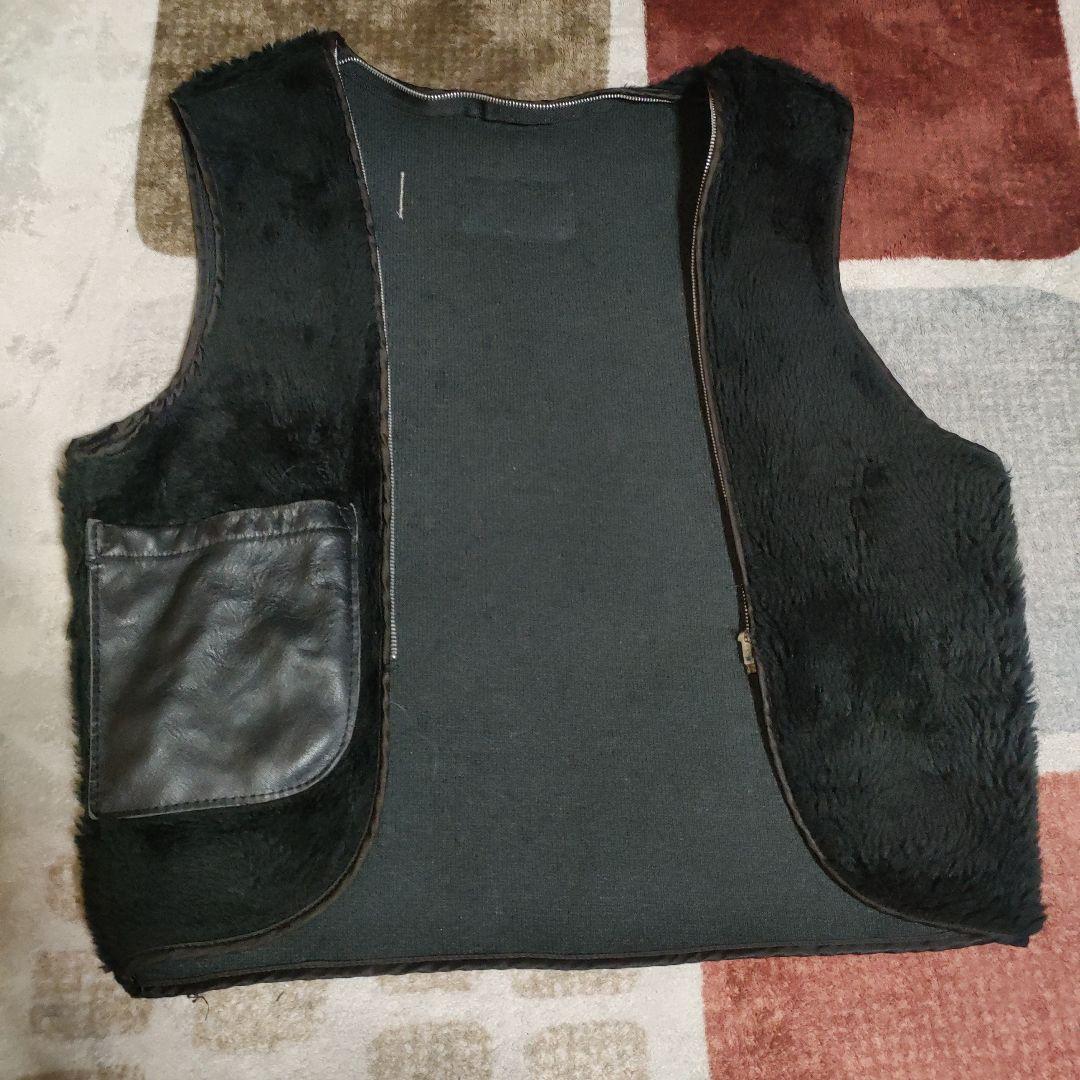 Schott641、642サイズ３４用 ボアインナーライナー黒革ポケット付交換可