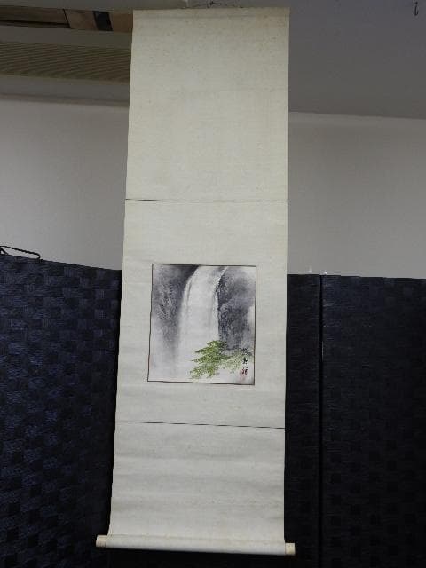 今尾景祥　滝図　掛軸　箱なし　M1009