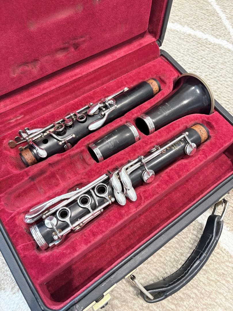 クランポン 木製クラリネット本体 ケース付き