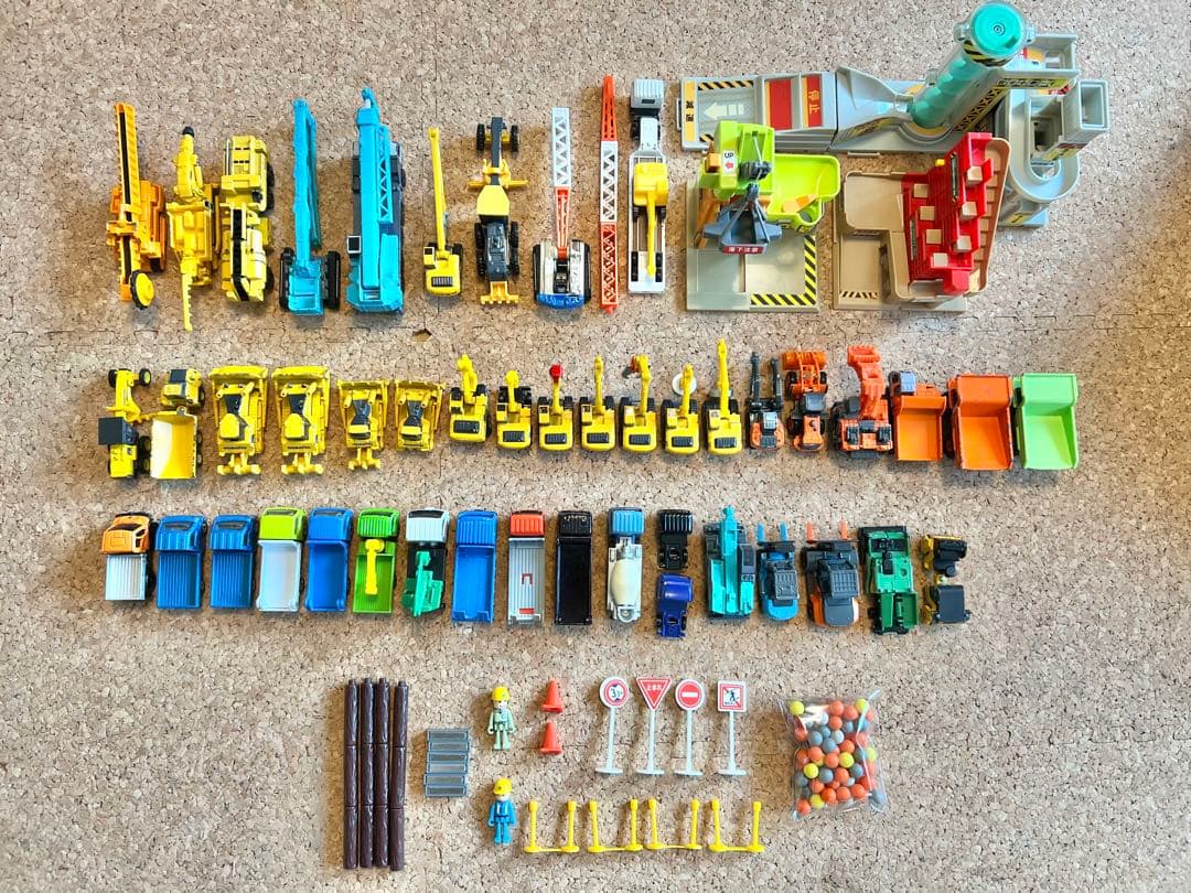 トミカ 建設車両 重機　工事現場3点セット　廃盤トミカ、レア車多数アリ