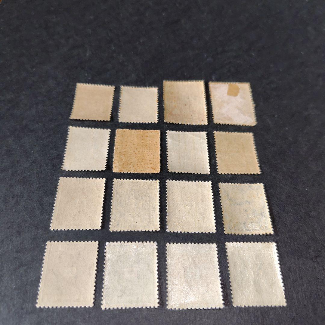 銭単位切手 (大半極美品) 南方占領地切手 ジャワ・マライなど 16種